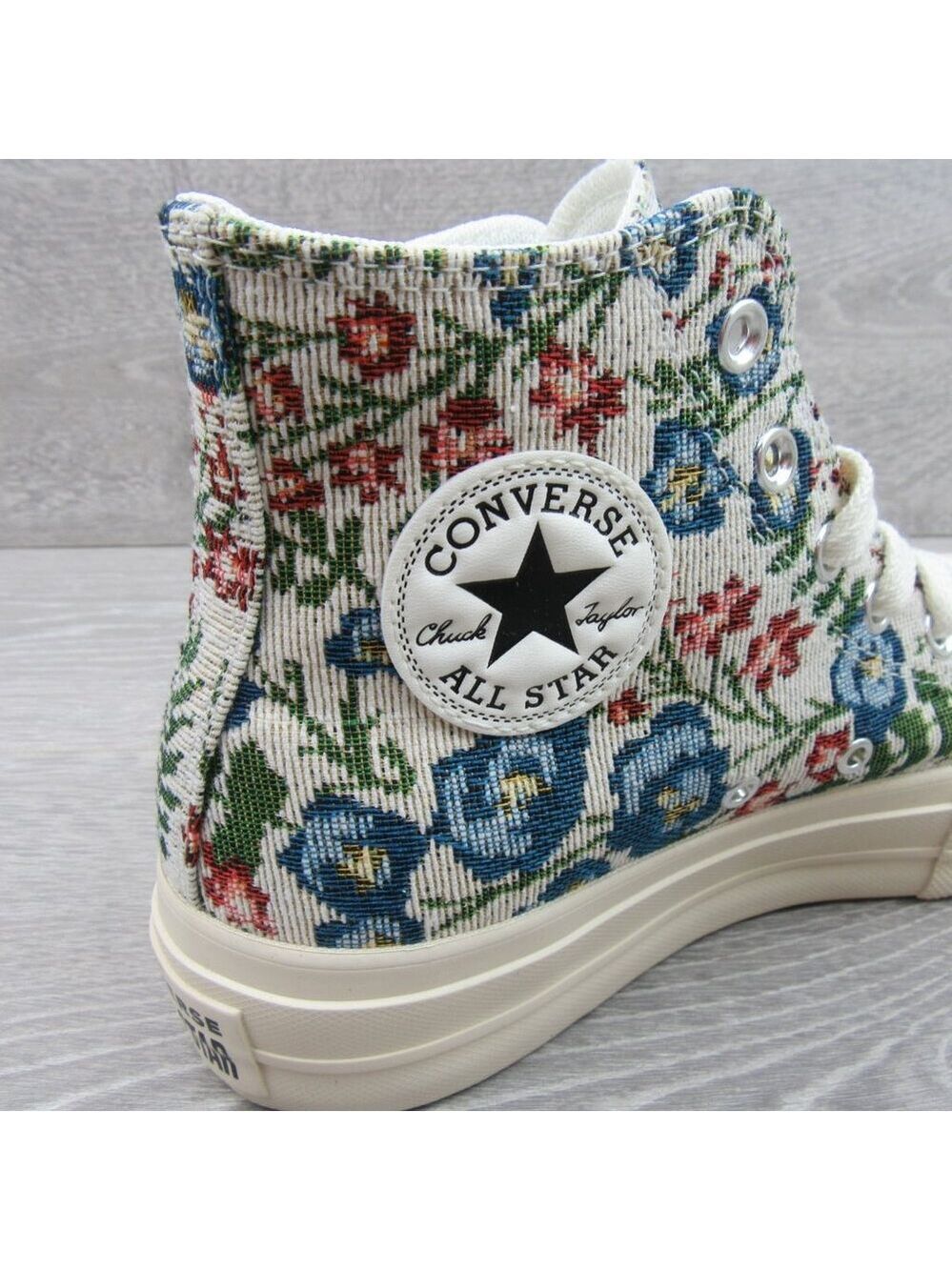 Converse CTAS Lift Platform Floral Tapestry Women's Size 8 Shoes NEW - Picture 8 of 15